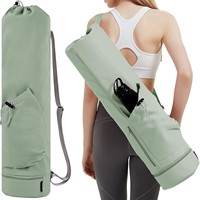 Bolsa de Almacenamiento para Gimnasio, con Correa Ajustable, para Esterilla de Yoga, Pilates, Bolsa de Mano Grande, Mochila