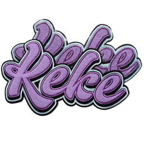 Parche de Chenilla Bordado Termoadhesivo Grande y Colorido con Temática de Libertad en Diseño de Moda, Personalizable con Letras - Product Image 3