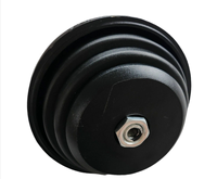 Kettlebell réglable MORU en fonte écologique noire 12-32 kg pour usage commercial, entraînement de force en salle de sport