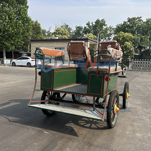 Carrozza Professionale a Quattro Ruote per Cavalli da Maratona, Prezzo di Fabbrica, Trasporto Speciale Trainato da Cavalli - Product Image 5