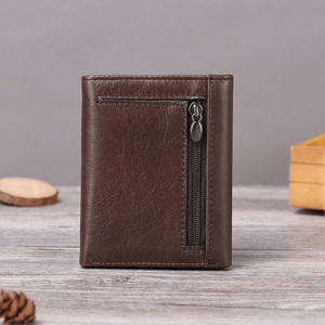 Portefeuille en cuir pour hommes, joker <span class=keywords><strong>Amazon</strong></span> Offre Spéciale, logo personnalisé minimaliste, de luxe, tripliable - Product Image 6