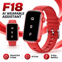 Bracelet Assistant Vocal IA BT 5.3 avec Écran Invisible Étanche IP67, Chargement Magnétique et Téléchargement Cloud Automatique