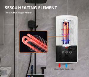 เครื่องทำน้ำร้อนไฟฟ้าแบบน้ำพุร้อนกันน้ำ IPX4 5.5KW 3.5KW สองตัวเลือกที่แตกต่างกันราคาไม่แพงรับประกัน1ปี - Product Image 3