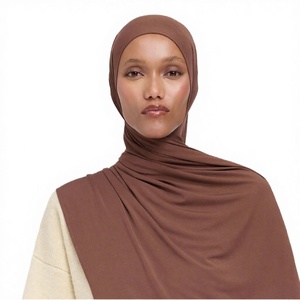 Nuevo Chal de Jersey de Algodón Elástico Largo y Transpirable con Patrón Sólido de Alta Calidad OEM 2026 para Mujer, Bufanda para Uso Diario en Otoño - Product Image 3