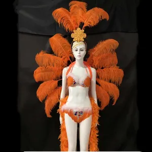 A buon mercato costumi samba/arancione costume di carnevale per la vendita