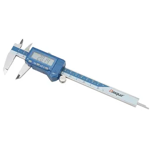 Dasqua 0-150mm IP67 עמיד למים גדול LCD מסך דיגיטלי Caliper עם כיול