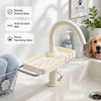 Égouttoir de lavabo ventilé détachable Poised pour éponge et savon