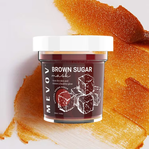 Etiqueta privada Mascarilla de azúcar morena Limpieza de poros Exfoliante Mascarilla facial calmante - Product Image 1