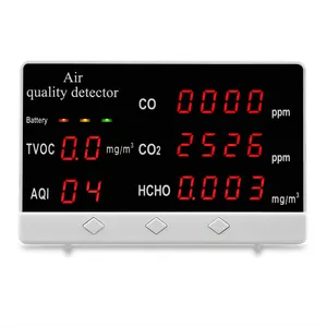 Smart Tvoc Lucht Kwaliteit Detector PM2.5 Gas Monitor CO2 + Voc Luchtkwaliteit Monitor Hoge Gevoeligheid Lucht Detector