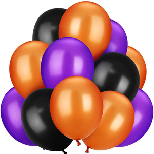 12 Inch Thick Round Latex <b>Balloons</b> 100 Halloween bar Dance Party <b>Decoration</b> and Arrangement Supplies - Product Image 1