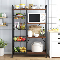 Étagère de rangement pour cuisine, étagère pour appareils électroménagers, armoires de rangement, étagère pour bols, étagère de rangement pour four à micro-ondes
