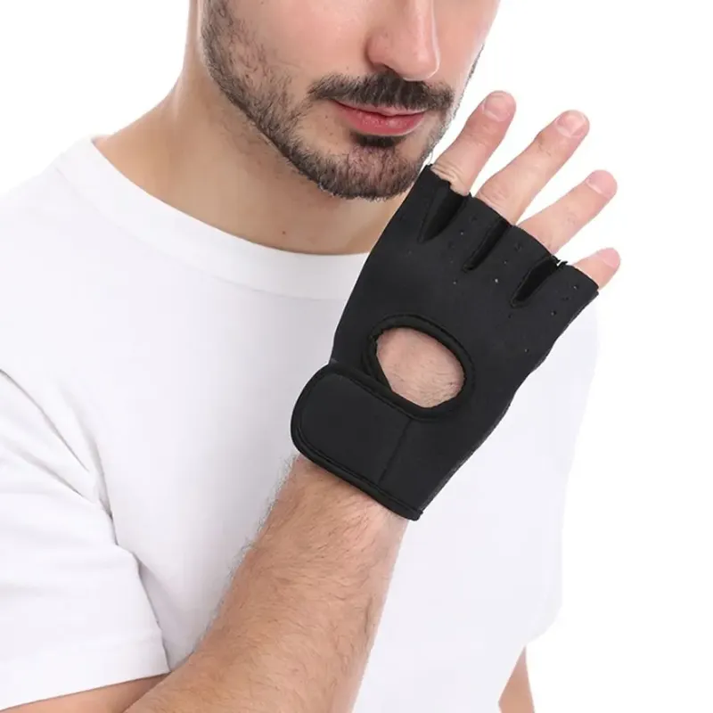 Fitness Workout Silicone Gloves Adjustable Unisex