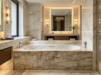Grande dalle de quartzite naturel du Brésil, design moderne et luxueux, idéale pour les projets hôteliers, avec capacité de conception graphique