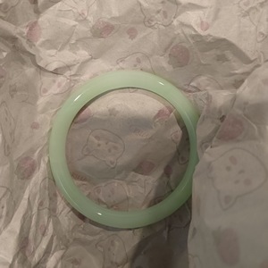 À la mode 10MM glace verre Transparent Jade femmes Bracelet <span class=keywords><strong>Simple</strong></span> mince bracelets pour filles fête bijoux cadeau - Product Image 5