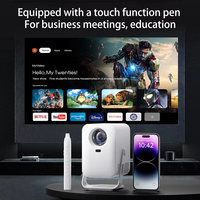 Projecteur interactif HY600, projecteur intelligent Android, mise au point automatique, écran tactile, projecteur pour l'éducation scolaire, le cinéma maison