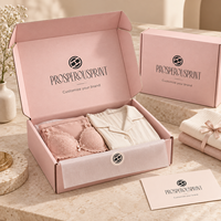 Boîte en carton ondulé rose de style moderne pour l'emballage de sous-vêtements, chemises et vêtements, vente en gros, pour l'expédition