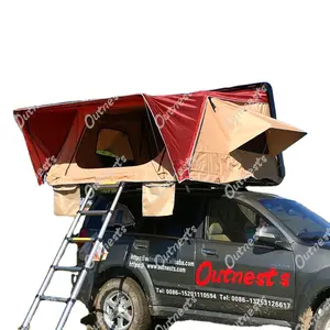 Автомобильная Брезентовая палатка с твердым корпусом на крышу для наружного внедорожного кемпера палатка для прицепа