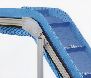 Dibuat di Cina 2025 harga pabrik <span class=keywords><strong>Food</strong></span> <span class=keywords><strong>Grade</strong></span> POM PP sabuk Modular dengan cleat untuk konveyor miring - Product Image 1