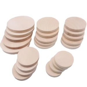 Discos Redondos de Madera para Manualidades 25 30 35 38 40 50mm Madera Sólida para Proyectos de Bricolaje y Decoraciones - Product Image 3