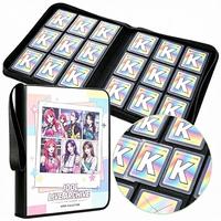 Classeur de cartes à collectionner en PU avec logo personnalisé, 4 ou 9 pochettes, pour cartes TCG, cartes photo, collection de jeux, sports, Kpop, idoles