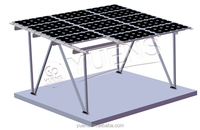 Structure en aluminium pour carport solaire à deux voitures Yuens, haute durabilité, pour système de montage photovoltaïque