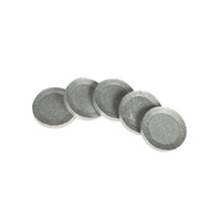 Babosa de metal personalizada de alta calidad, 4mm, 6mm de espesor, babosa plana/abovedada de aluminio para tanque de aerosol, botella de aluminio, tubo y tubo