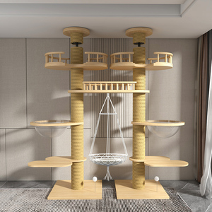 Tiragraffi per Gatti in Legno Massello e Sisal, Stile Moderno Classico, Ecologico, su Larga Scala, <span class=keywords><strong>a</strong></span> Torre, per Ingrosso - Product Image 2