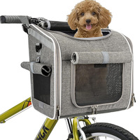 Panier de vélo pour chien personnalisé en gros, imperméable, extensible, sac à dos souple pour animaux de compagnie, pour chiens, chats, chiots, en plein air