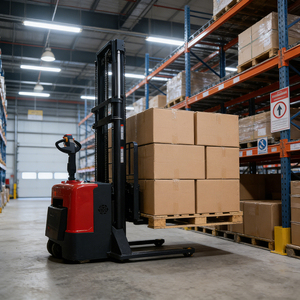 Envío Gratis Apilador Eléctrico de 1000kg 1500kg, Apiladores Eléctricos con Operador a Bordo, Apilador Eléctrico de 2 Toneladas, Carretilla Elevadora - Product Image 3