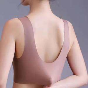 Soutien-gorge sexy sans couture pour femmes, <span class=keywords><strong>grande</strong></span> <span class=keywords><strong>taille</strong></span>, haut en dentelle, <span class=keywords><strong>grande</strong></span> <span class=keywords><strong>taille</strong></span>, sans armature, push-up, débardeur, sous-vêtements de sport, soutien-gorge de lingerie - Product Image 4