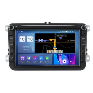 MEKEDE Android 11 8core IPS DSP 2.5D Car Multimedia DVD Player For 8inch universal VW 6+128G GPS car vd player Carplay car radio