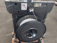 Machine à cerclage automatique électrique de haute qualité et haute productivité pour sangles en plastique PP, idéale pour l'alimentation, les boissons, les textiles et les boîtes en carton
