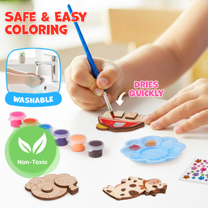 Giocattoli Educativi Joycat, Kit di Pittura in Legno, Magneti in Legno Fai-da-Te per Bambini, Regali Artigianali per Pasqua - Product Image 5