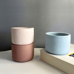 Luxury Empty Wholesale Custom 8 Oz Matte Ceramic Candle Containers Colorful Candle Jar Holder in Bulk - Product Image 5