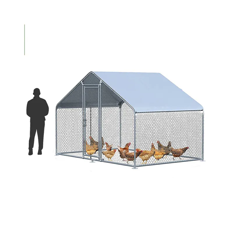 Petite Cage d'élevage en métal S 15 pour poulets, lapins, canards, dindes, Cages de volaille commerciale pour fermes suédoises, poulailler