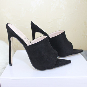 Vente en gros de chaussures à la mode, sandales à talons hauts pointus, grandes tailles, chaussures pour femmes - Product Image 4