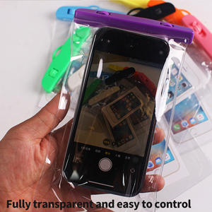 Universal Clear PVC Phone <strong>Bag</strong> <strong>Waterproof</strong> Touch Screen Swimming Hot Spring Transparent Mobile Phone <strong>Waterproof</strong> <strong>Bag</strong> for <strong>iPhone</strong> - Product Image 3