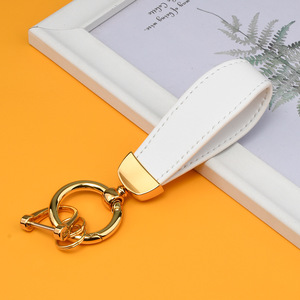 Bán buôn cá nhân trống Laser xe PU da Keychain <span class=keywords><strong>Keyring</strong></span> cho khắc - Product Image 3
