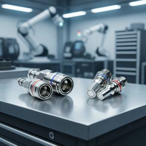 Lechen מותאם אישית חלקה לחץ נמוך במכונה uqd מחברים | אוניברסלי מהיר להתנתק קירור נוזל מחבר cnc עיבוד - Product Image 3