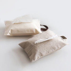 Sac à mouchoirs en toile de style japonais, suspendu, multi-usages, pour la maison et la voiture, design artistique simple - Product Image 1