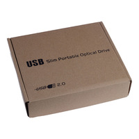 Grabador de DVD y CD con USB 2,0 externo, lector de DVD 24x, reproductor de unidad tipo bandeja para ordenador, portátil, escritorio y Windows