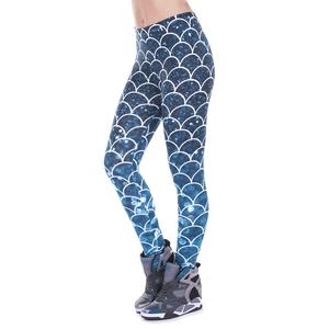 Leggings de Alta Calidad para <span class=keywords><strong>Mujer</strong></span>, Conjunto de Yoga Transpirable de Spandex/Nailon, Logotipo Frontal, Cintura Elástica, Estampado por Sublimación - Product Image 3