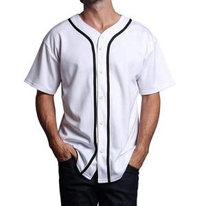Ropa de gimnasio con botones, nueva ropa deportiva de moda, ropa de béisbol y softbol, Jersey, camisas de manga corta, poliéster, transpirable, secado rápido - Product Image 1