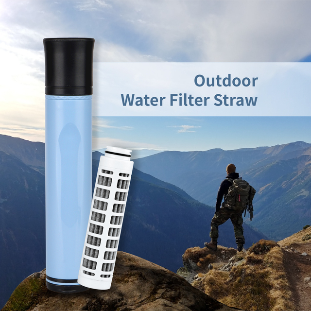 Coolway ABS Filter Water Straw for Outdoor Hiking & Climbing Personal Portable Emergency Survival Water Purifier