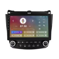 Autoradio Saiho 10 pouces 2 Din Android Auto avec GPS intégré, multimédia, autoradio GPS pour lecteur DVD pour Honda Accord 7 2003-2008