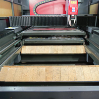 Machine de découpe laser à fibre entièrement fermée Raycus 6KW FG3015DH Pro avec table d'échange pour la découpe de l'acier inoxydable et de l'acier au carbone