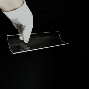 Tubo di quarzo semicerchio trasparente lucidato semicircolare reattore a tubo di quarzo di silice a cilindro semicircolare - Product Image 2