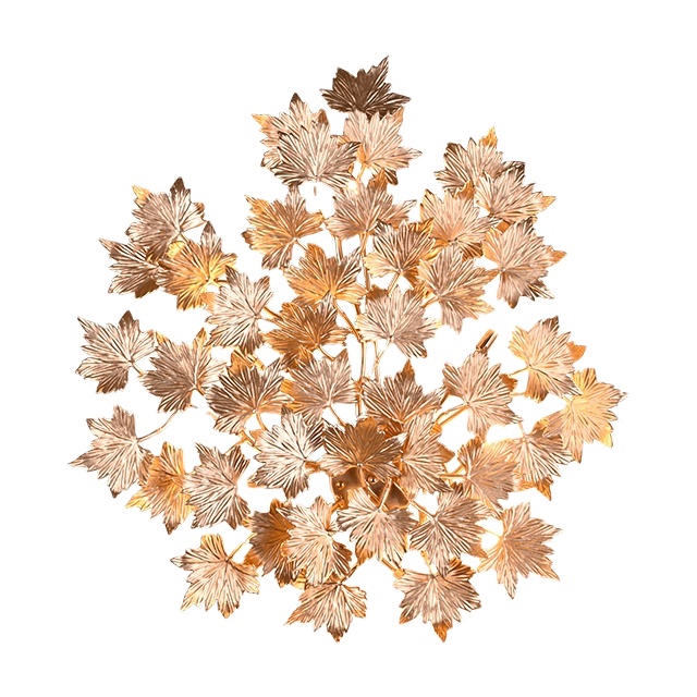 Rose gold modern wall lamp luxury lamp for villa living room indoor led wall lamp