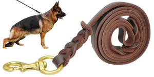 Laisse pour chien en cuir PU de haute qualité avec boucle confortable pour la poignée – Produits pour animaux de compagnie - Product Image 2