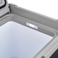 Coolride Refrigerador portátil para coche de gran capacidad de 20L, refrigeración por compresor, 12V24V, enfriamiento rápido y silencioso